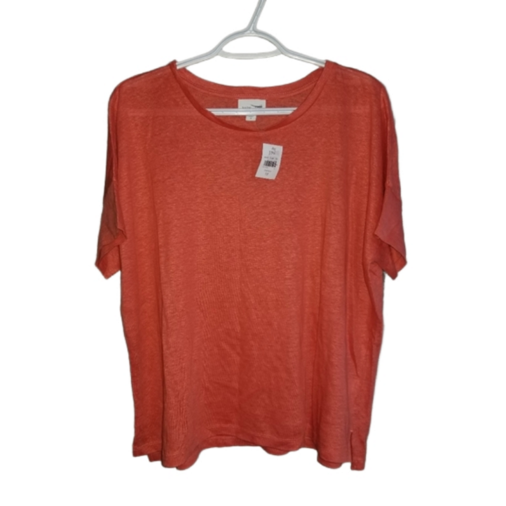 J.Jill Short Sleeve Womens Crew Neck Lightweight Shirt NWT Label Reads Size Med